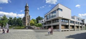Neustadt b. Coburg: Vorschlag zur Neugestaltung des Rathausumfeldes (Bildmontage)
