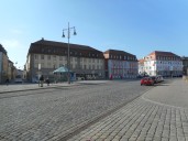Ansbach: Promenade vor dem Regierungssitzung Mittelfranken