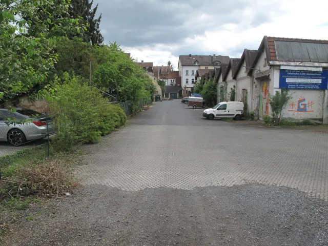 4 Fulda B-Plan Blick auf das Grundstück von der Weimarer Straße aus kommend