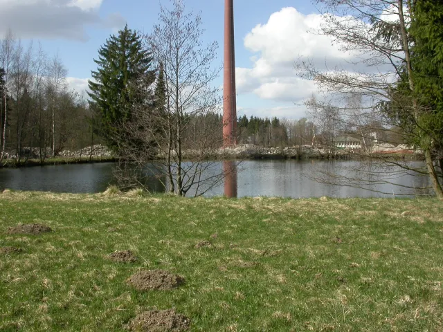 Flehmig-Gelände – Blick auf den Weiher