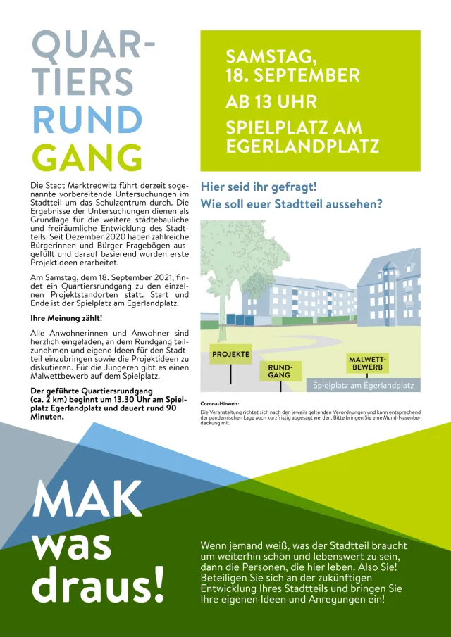 Plakat für den Quartiersrundgang