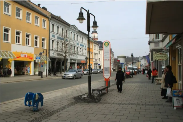 Hof: Beispielhafte Neugestaltung des Straßenraums (Bestand)