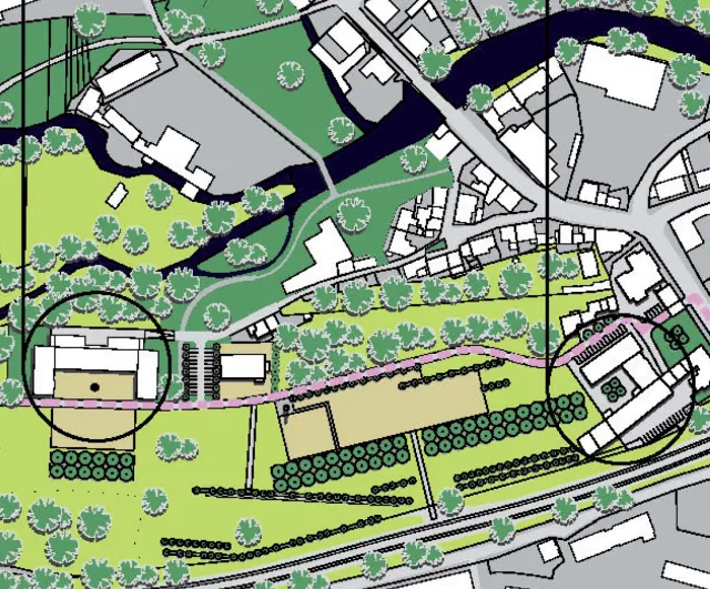 Arzberg: Schumannareal Lageplan