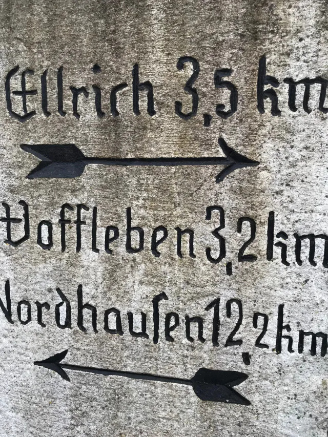Wegstein in Gudersleben