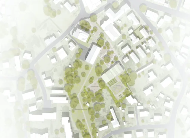 Entwurf für das Areal von KO_OK Architekten