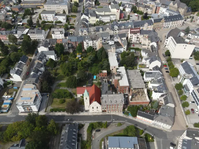 Übersicht über das Quartier von Süden