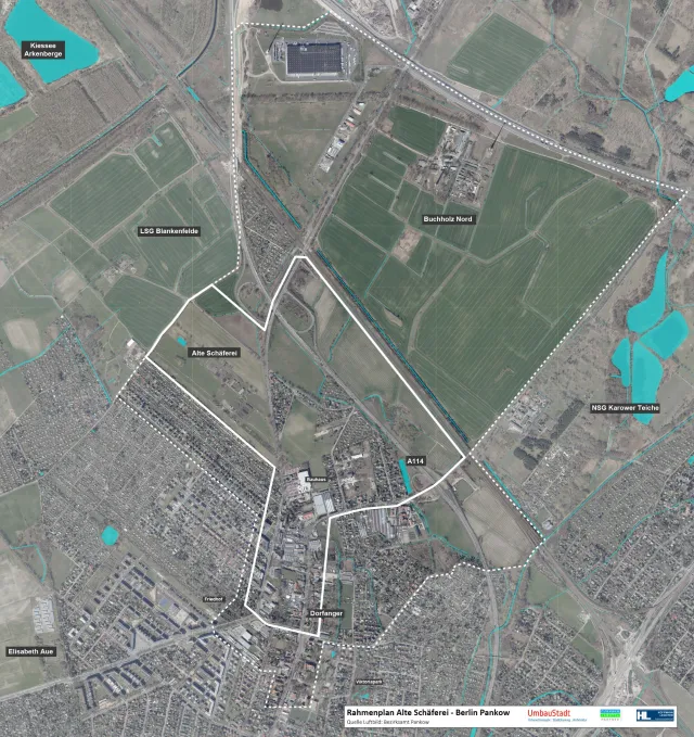 Luftbild Rahmenplangebiet
