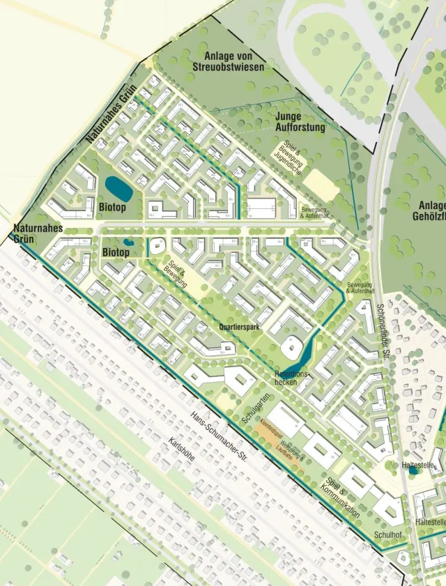 Teilbereich für die Masterplanung – Rahmenplan „Alte Schäferei“, Stand September 2022