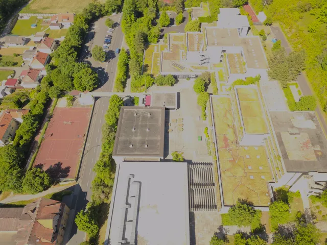 Schulcampus Arnstein Drohnenaufnahme