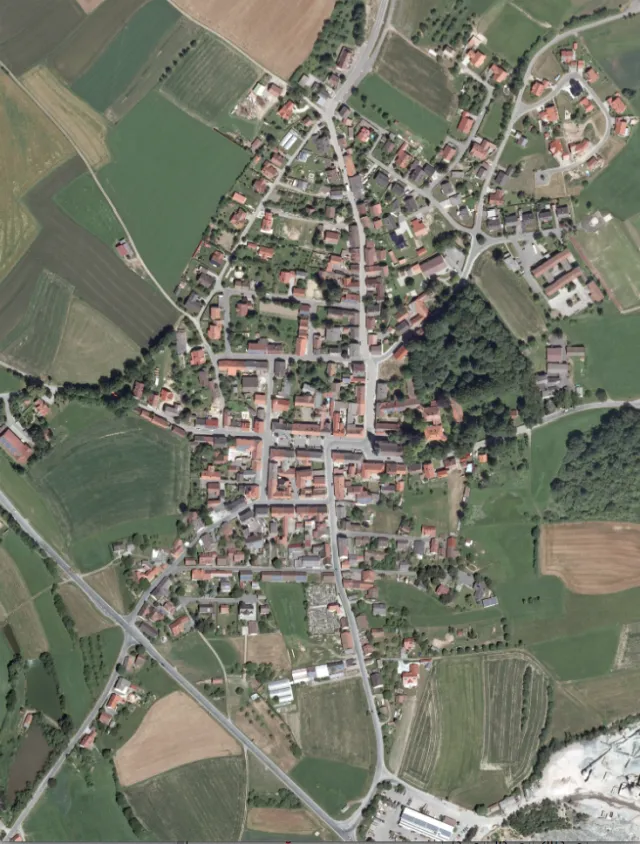 Winklarn: Luftbild Projektgebiet