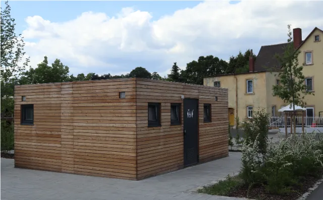 Arzberg: Sanitärfertigbau am WoMo Bahnhofstraße