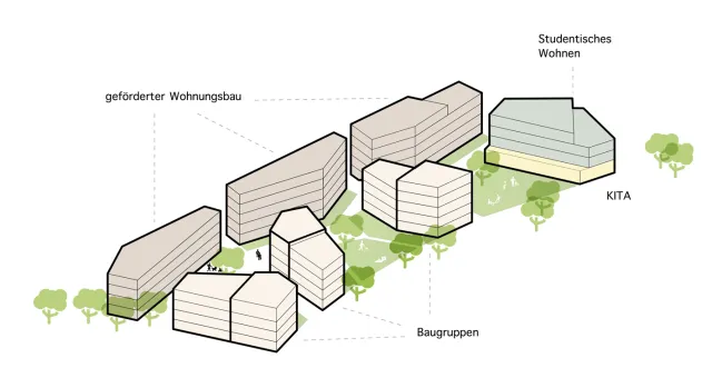 Stuttgart: Piktogramm 7 Pentagone